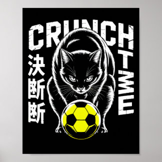 Graphic Soccer Cat - Motivational Wall Art