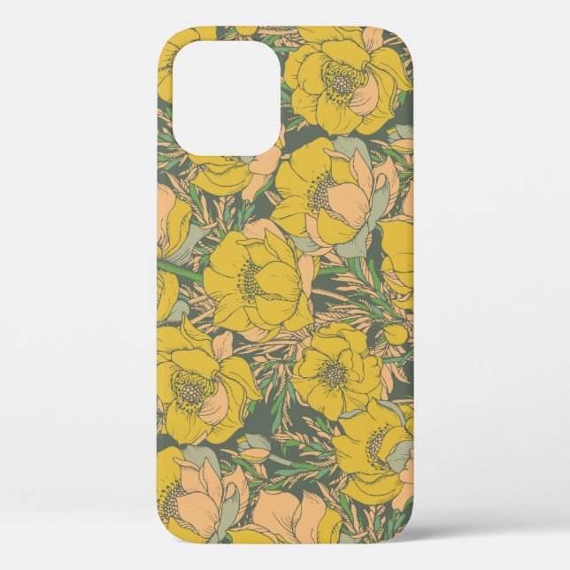 Graphic Spring Trollius Flowers Case-Mate iPhone Case (Back)