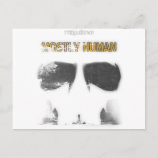 Graphic Stencil: Mostly Human Postcard