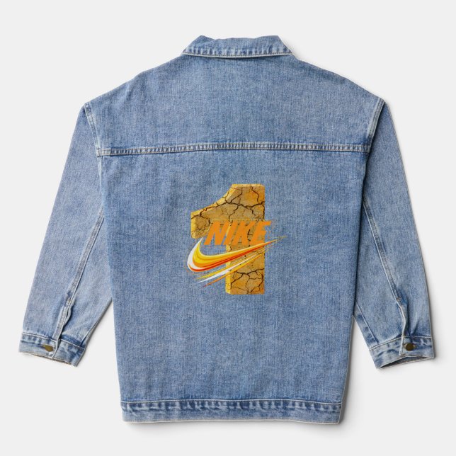 Graphic Streetwear Denim Jacket (Back)