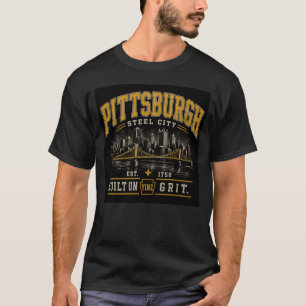 Graphic T-Shirt "Built on Yinz Grit" Pittsburgh