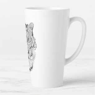 Graphic Tiger Latte Mug