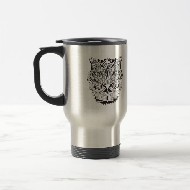 Graphic Tiger Travel Mug (Left)