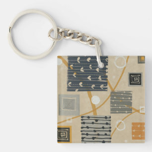 Graphic Tiles Key Ring