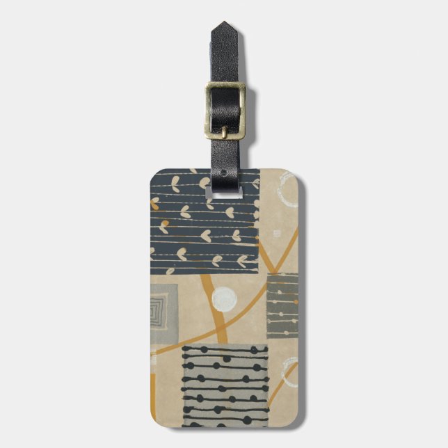 Graphic Tiles Luggage Tag (Front Vertical)
