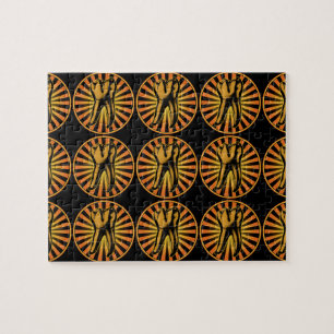 Graphic Tooth Emblem Jigsaw Puzzle