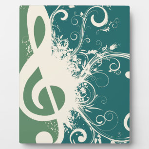 Graphic Treble Clef Plaque