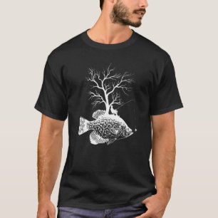 Graphic Tree Fishing Rod Fish Crappies 1 T-Shirt