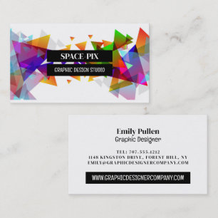 Graphic Triangle Design, Graphic Designer Business Card