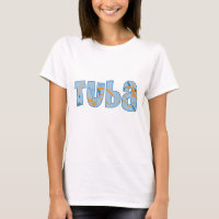 Graphic Tuba Text Abstract Musician Gift