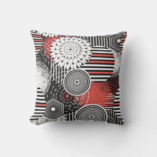 Graphic Vintage Abstract Illustration Elements Cushion