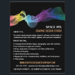 Graphic Wave Design, Graphic Designer Advertising Flyer<br><div class="desc">Graphic Wave Design,  Graphic Designer Advertising Flyers By The Business Card Store.</div>