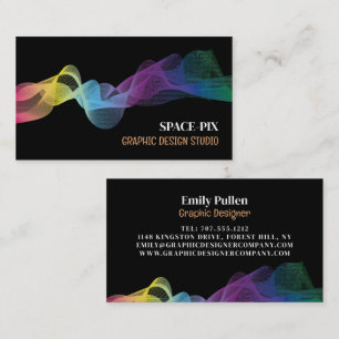 Graphic Wave Design, Graphic Designer Business Card