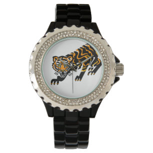 Graphic Widcat - TIGER - Endangered animal -Yellow Watch