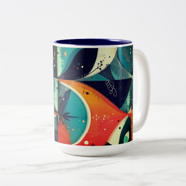Graphical Abstraction Mug (Front Right)