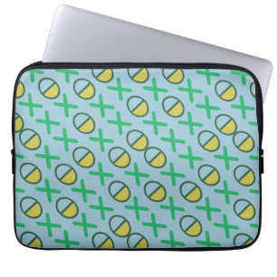 Graphical Code Icons Yellow Green on any Colour Laptop Sleeve