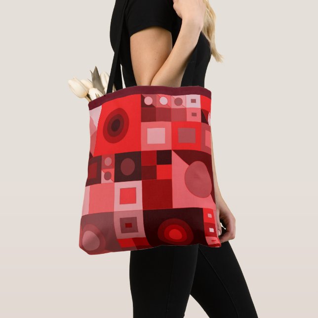 Graphical colourful love for shopping  tote bag (Close Up)