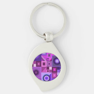 Graphical colourful love mum dad daughter son boss key ring