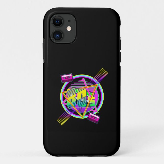 GRAPHICS 80S RETRO STYLE Case-Mate iPhone CASE (Back)