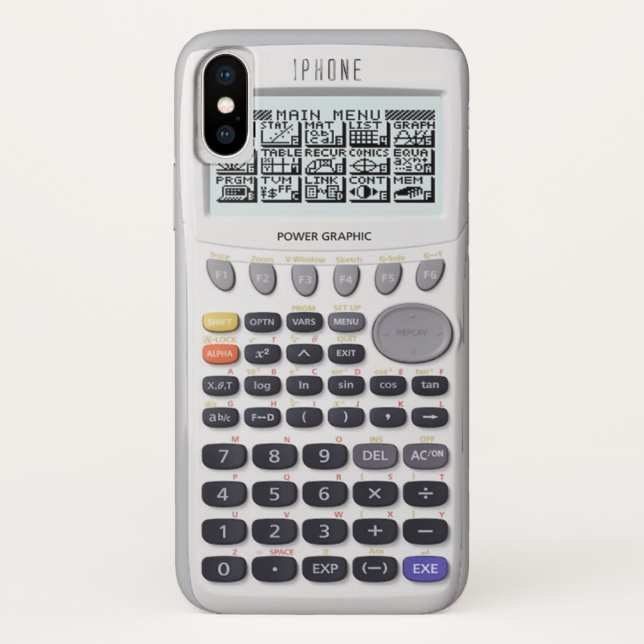 graphics calculator iphone case (Back)