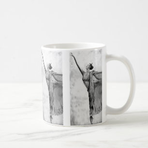 Graphite Ballerina Dancer Ballet Coffee Mug