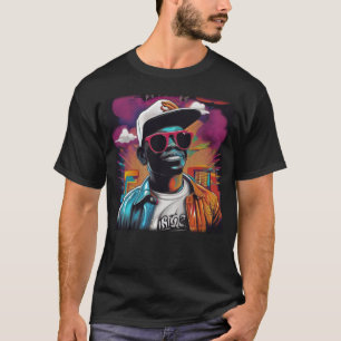Graphite Hip Hop T-Shirt - Digital Illustration in