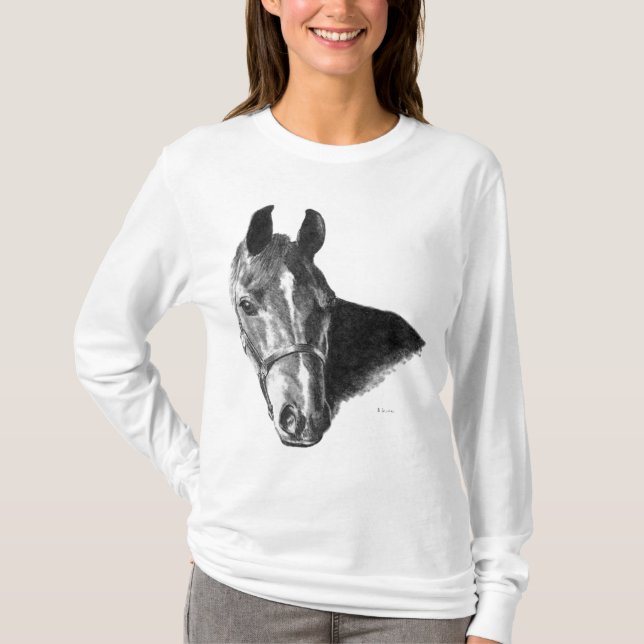 Graphite Horse Head T-Shirt (Front)