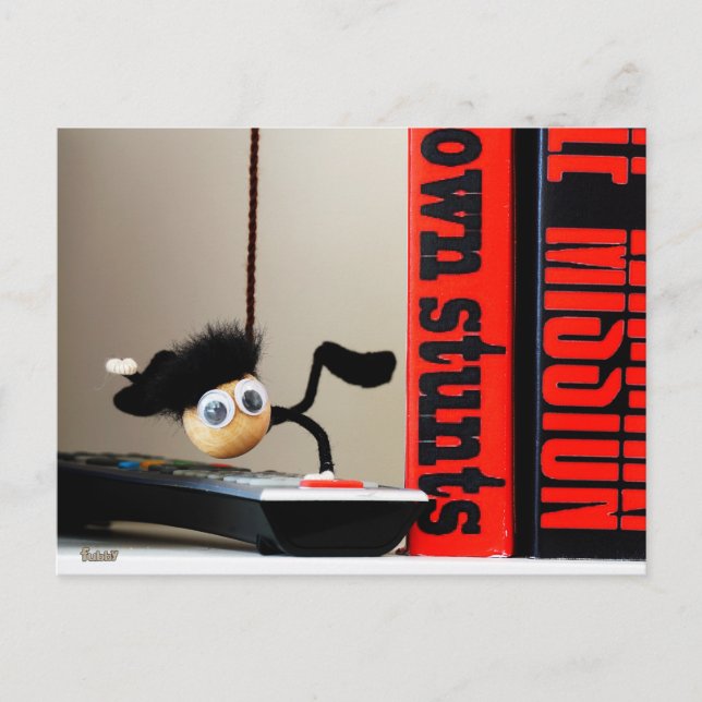 Grappical close up of "Mission Impossible" Fubby Postcard (Front)