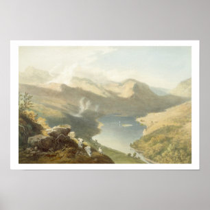Grasmere from Langdale Fell, from 'The English Lak Poster