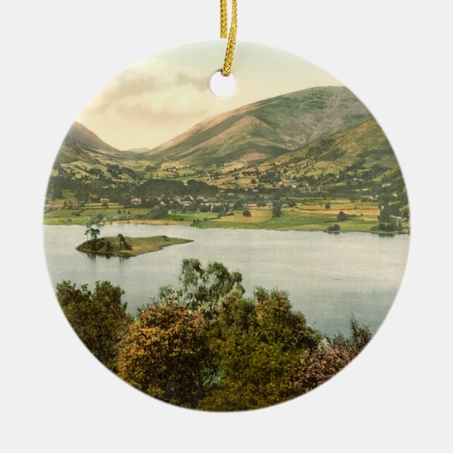 Grasmere III, Lake District, Cumbria, England Ceramic Tree Decoration (Front)