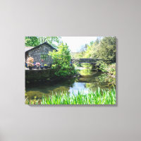 Grasmere Rothay river view canvas print