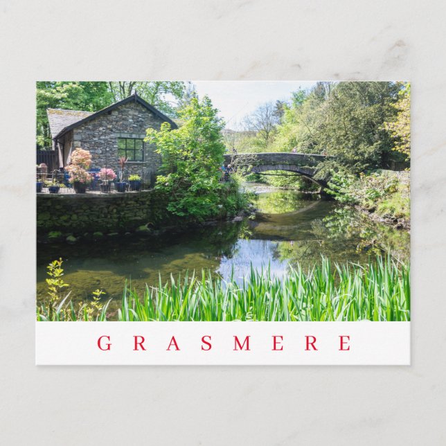 Grasmere Rothay river view postcard (Front)