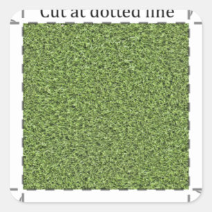 Grass 1-inch Decal Square Sticker