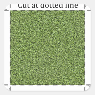 Grass 1-inch Decal Square Sticker