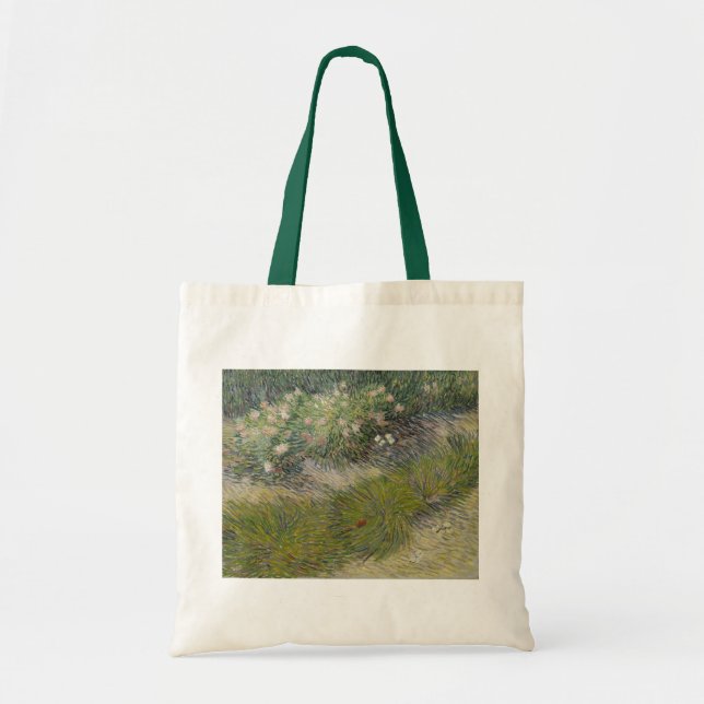 Grass and Butterflies by Vincent van Gogh Tote Bag (Front)