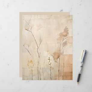 Grass and Leaves in Harmony Scrapbook Paper