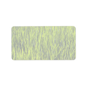 Grass blades label
