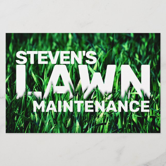 Grass cover lawn inspired  flyer (Front)