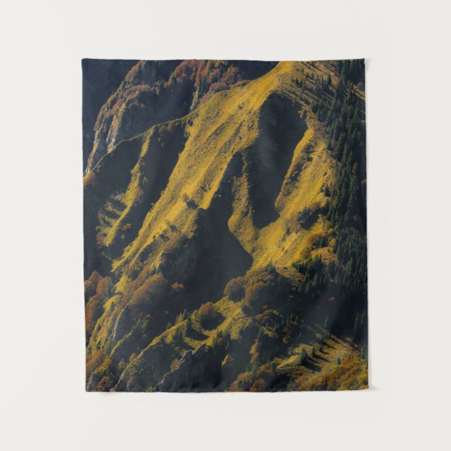 Grass covered mountain in autumn tapestry (Front)