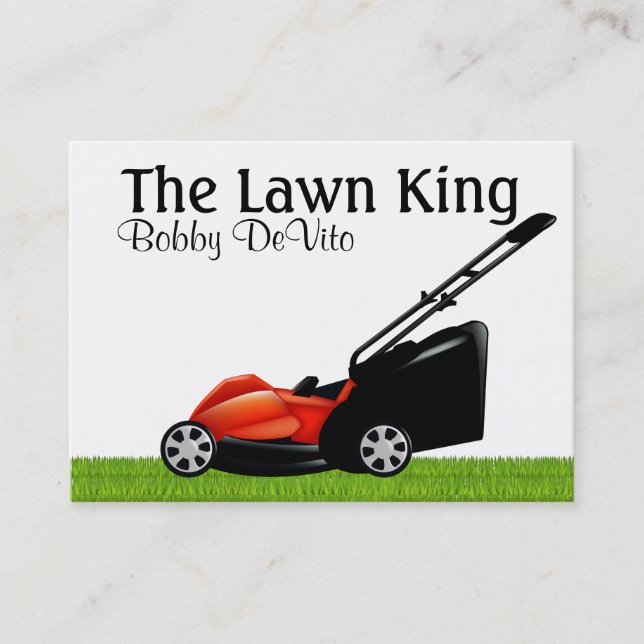 Grass Cutting / Landscaping / Lawn Service - SRF Business Card (Front)