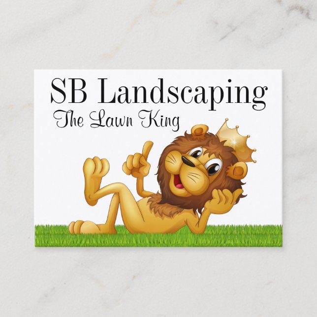 Grass Cutting / Landscaping / Lawn Service - SRF Business Card (Front)