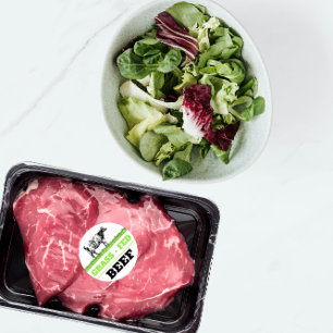 Grass Fed Beef Label Sticker