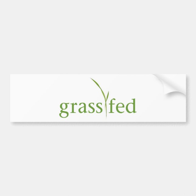 Grass Fed Bumper Sticker (Front)