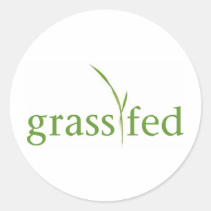 Grass Fed Classic Round Sticker
