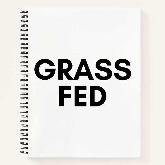 grass fed notebook (Front)