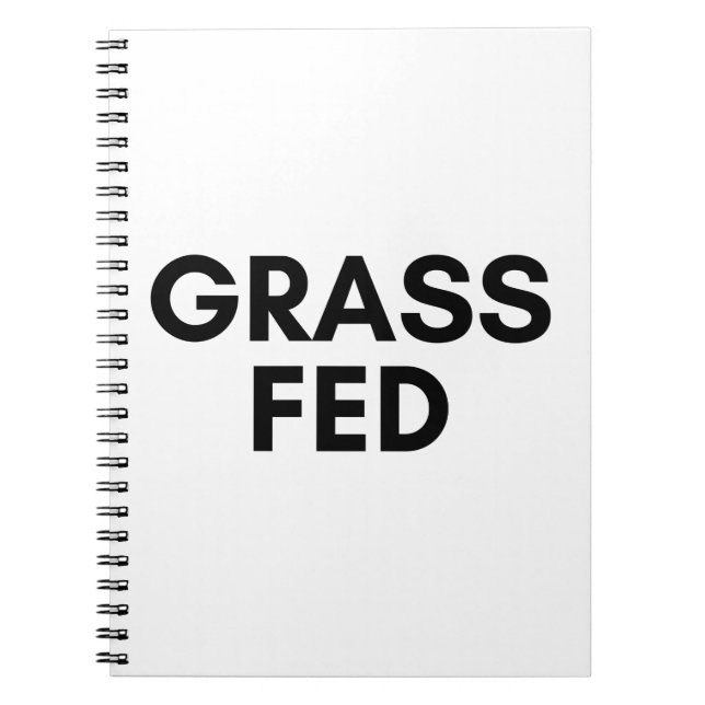 grass fed notebook (Front)