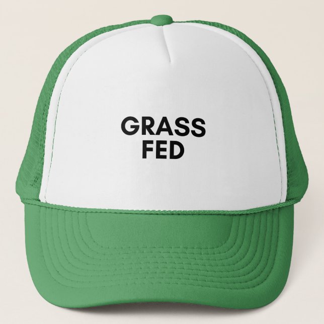 grass fed trucker hat (Front)