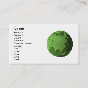 Grass Globe - Asia Business Card