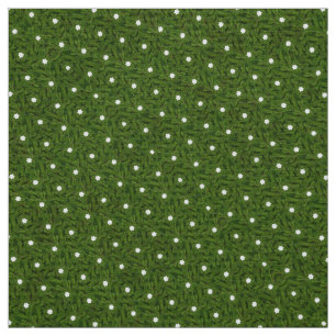 Grass green diamond polkadot fabric