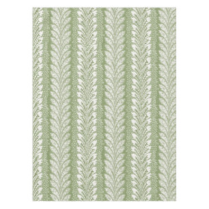 Grass Green Feather Stripe, English Garden Tablecloth
